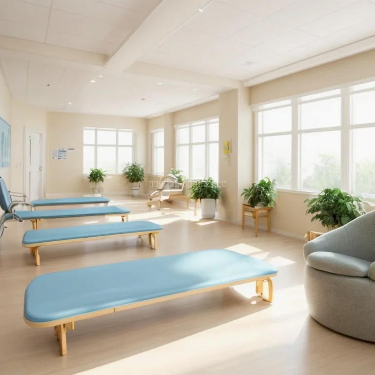 Senioren beim gemeinsamen Spaziergang im Garten des Sanatoriums